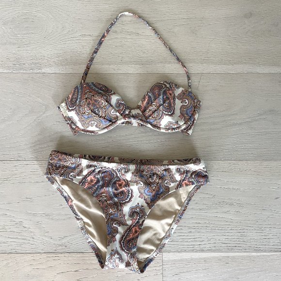 J. Crew Other - J. Crew Paisley Print Bikini Set